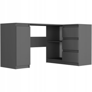 Sarok PC asztal Nyper (antracit)