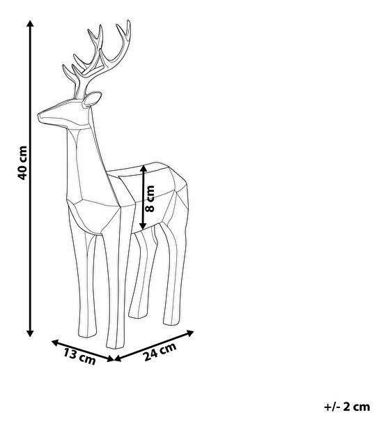 Figurină decorativă PARI (negru)