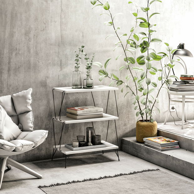 Pomoćni stolić- Lazira (bijela)