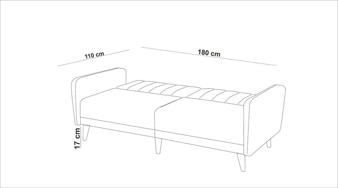 Ülőgarnitúra 3+1 Acanti (antracit)