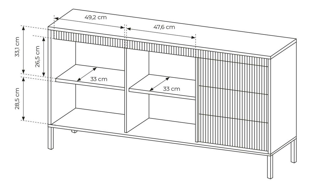Komód Sesen II (bézs)
