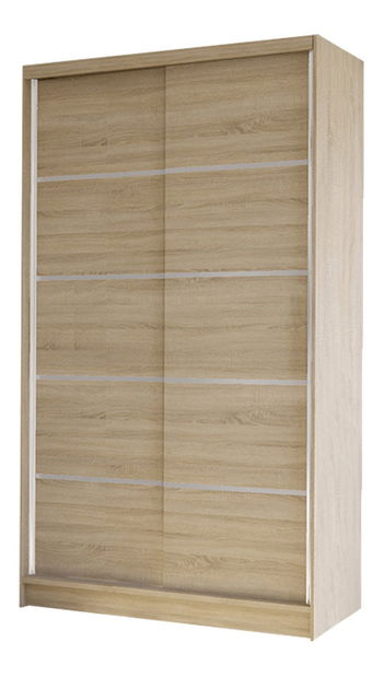 Ormar za garderobu Master IV (bijela + sonoma)