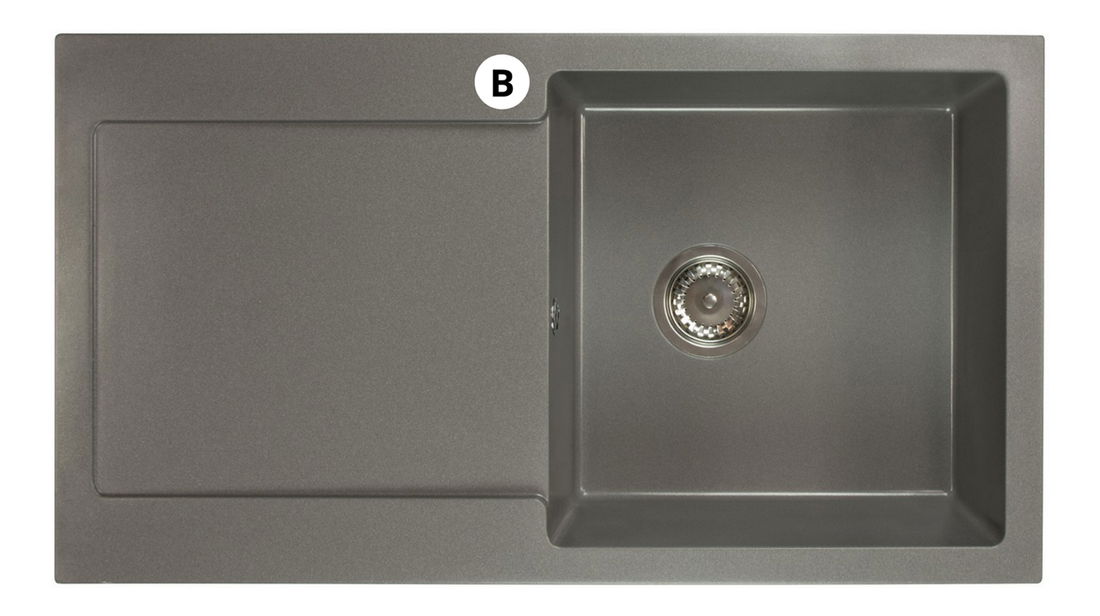 Kuchynský drez Adaxa (béžová) (s 1 otvorom pre batériu) (L)