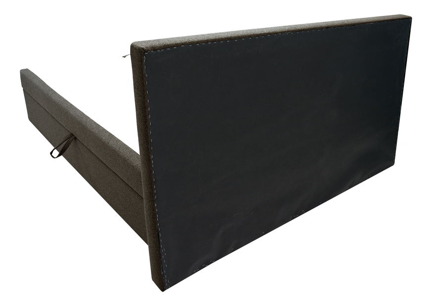 Manželská posteľ Boxspring 180 cm Fines Revenant (hnedá) (s roštom a matracom) (s úl. priestorom)