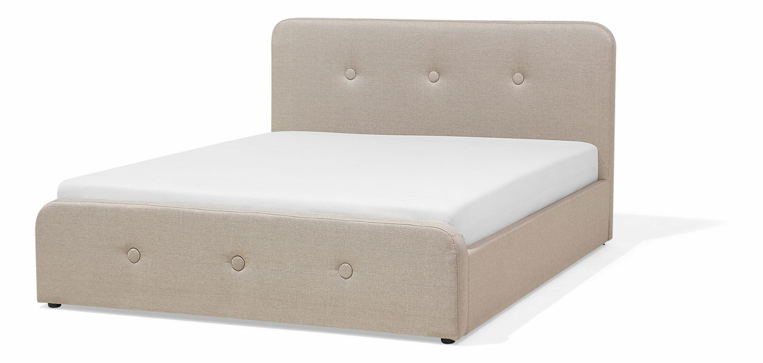 Manželská posteľ 140 cm ROME (s roštom a úl. priestorom) (béžová) *výpredaj