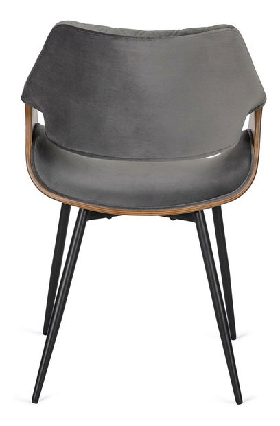 Blagovaonski set Lateral (orah + crna + siva) (za 4 osobe)