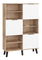 Regál Shela SVN-09 (világos sonoma tölgy + fehér fényes)