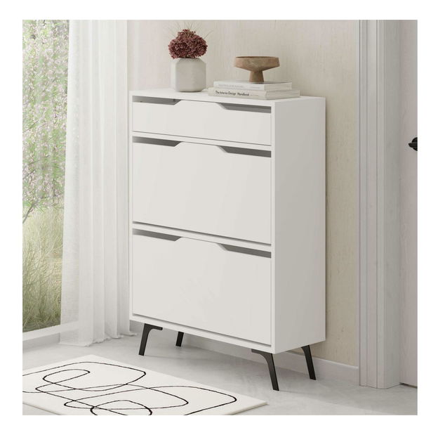 Cipőtároló (cipősszekrény) Asthat (fehér)