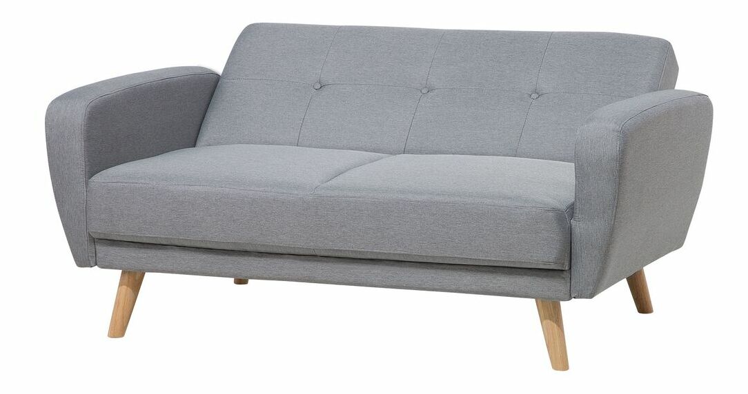 Kétszemélyes kanapé FLONG (textil) (szürke)