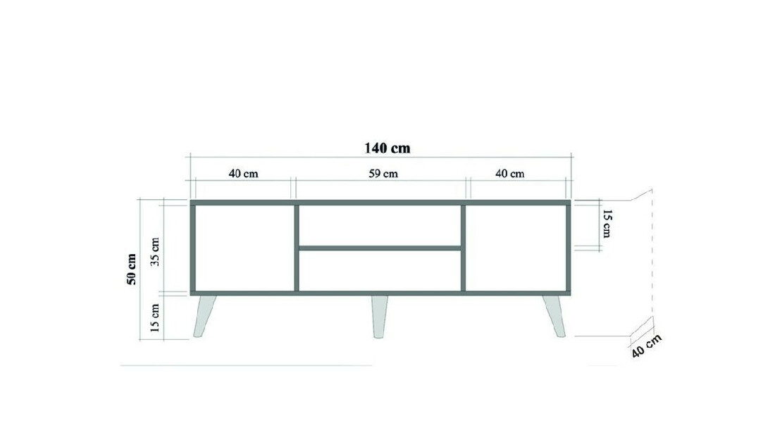 TV stolík/skrinka Thalia 720 (dub sonoma)