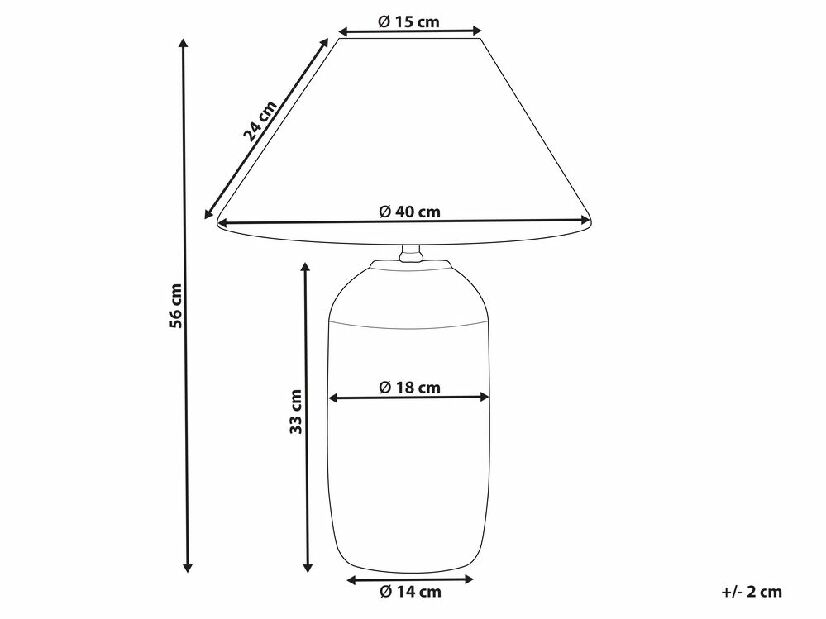 Stolná lampa Tai (modrá) 