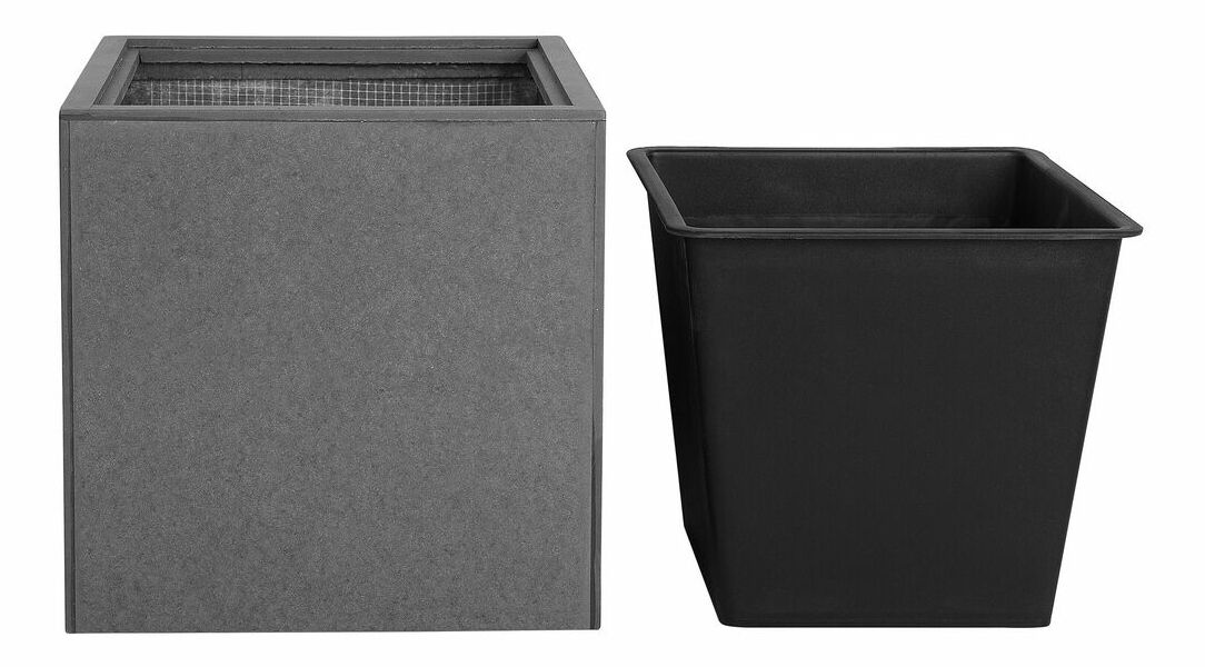 Posuda za cvijeće DENVILLE 95x30x30 cm (drvo) (siva)