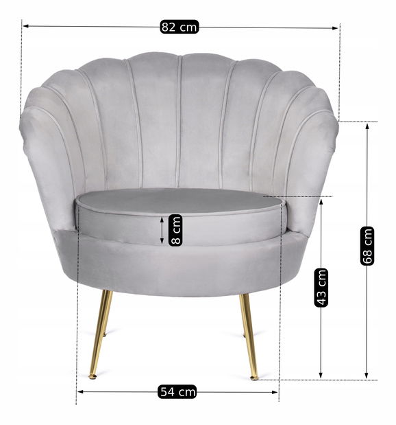 Kreslo Acuerdo (sivá) 