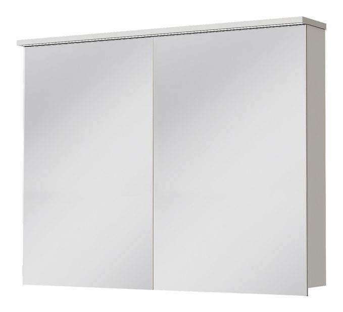 Kúpeľňová skrinka na stenu Juventa Monza MnMC-100 W (so zrkadlom) (s osvetlením)