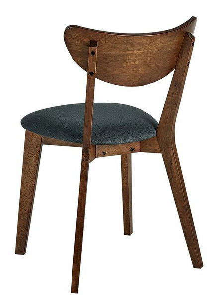 Set 2 buc scaun tip bar Ejus (lemn închis)