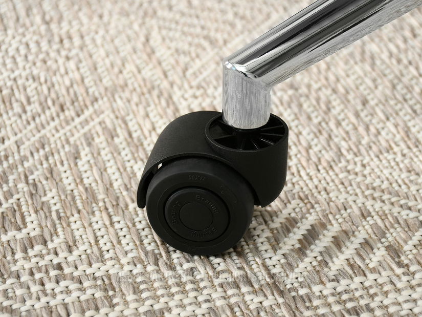 Stolička Aukley (krémová + chrómová)