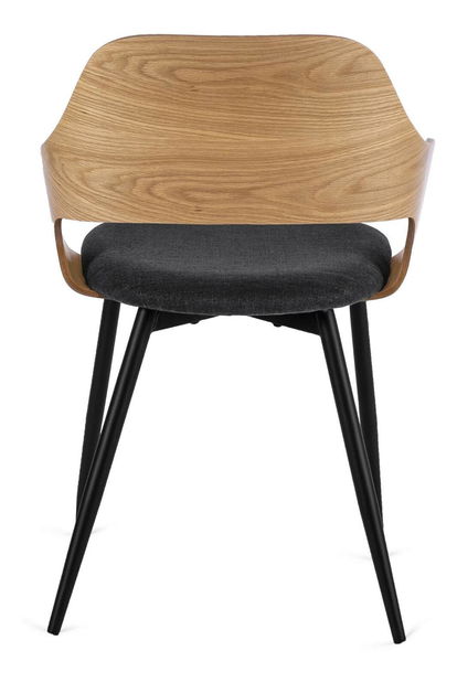 Scaun sufragerie Obvio (stejar auriu + negru) 