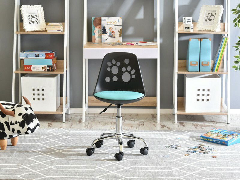 Scaun pentru copii Footy (albastru + crom)