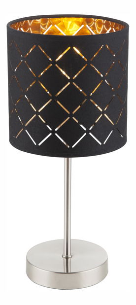 Asztali lámpa Clarke 15229T (klasszikus) (nikkel + fekete)