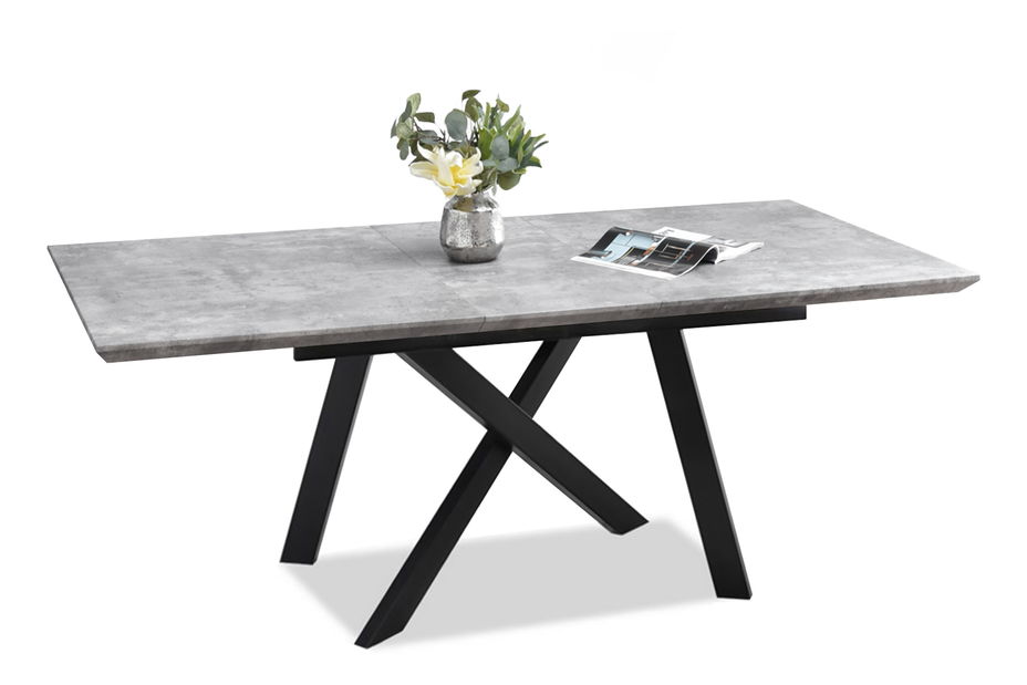 Blagovaonski stol Timmy (beton + crna)