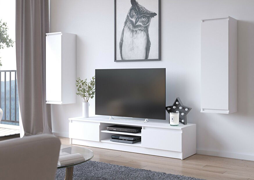 Mobilier camera de zi Megaherzios (alb) (fără iluminat)