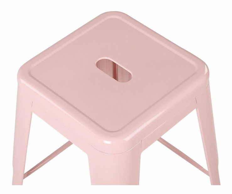 Set 2 buc scaune tip bar 60 cm Chloe (roz)