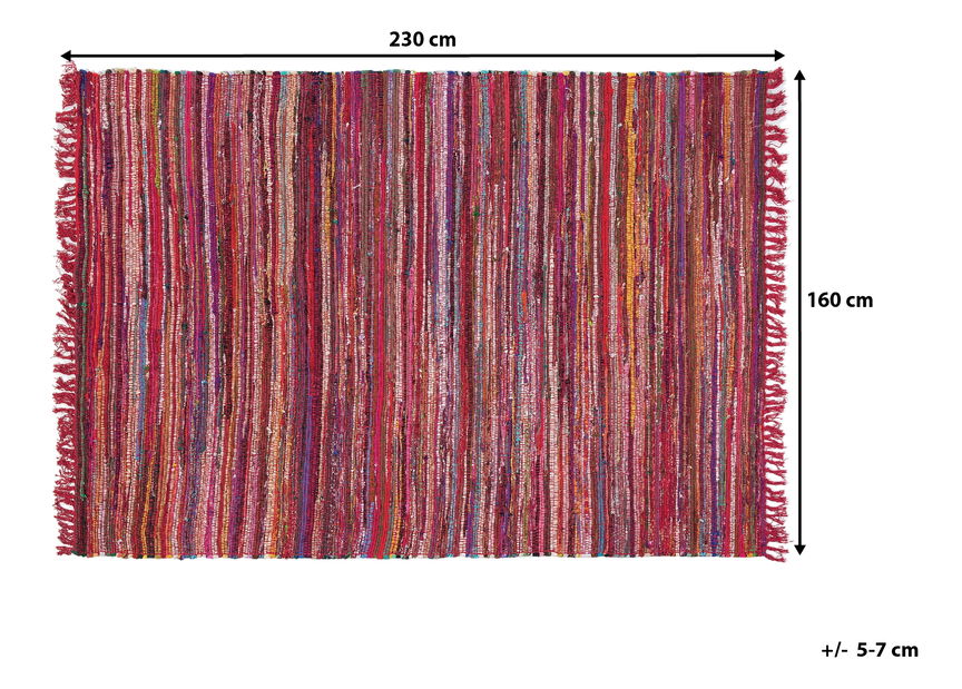Covor 230 cm Dalna (roz)