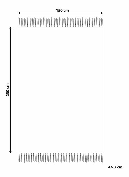 Szőnyeg 160 x 230 cm Beliani Adilce (narancssárga)