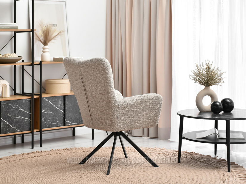 Fotel Kikino X (bézs + fekete)