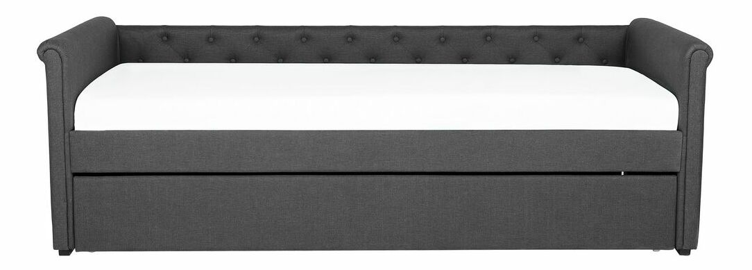 Rozkladacia posteľ 90 cm LISABON (s roštom) (sivá)