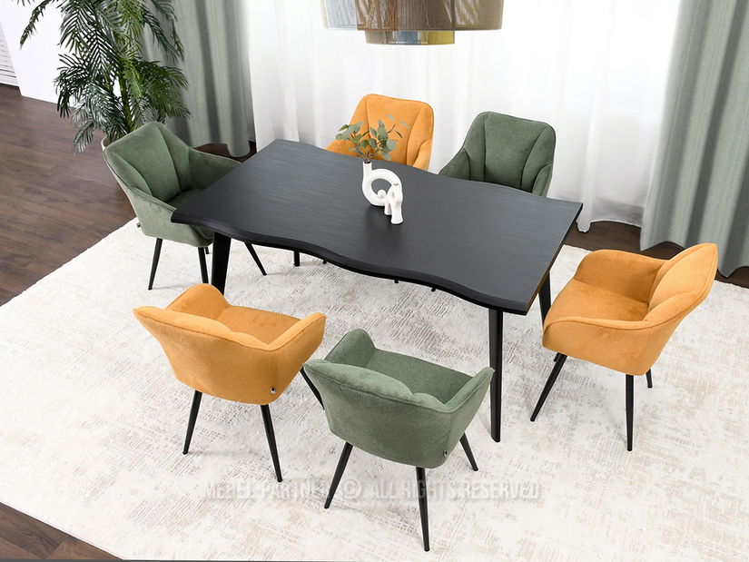 Stolička Bonita (medená + zlatá)