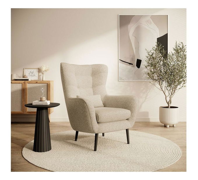 Fotoliu Veneza 2 (bej + negru)