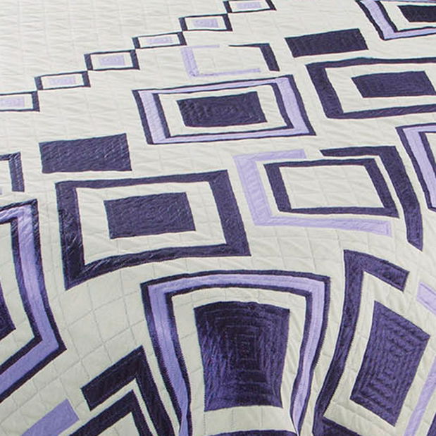 Prehoz na posteľ 210x170cm Elle (fialová)