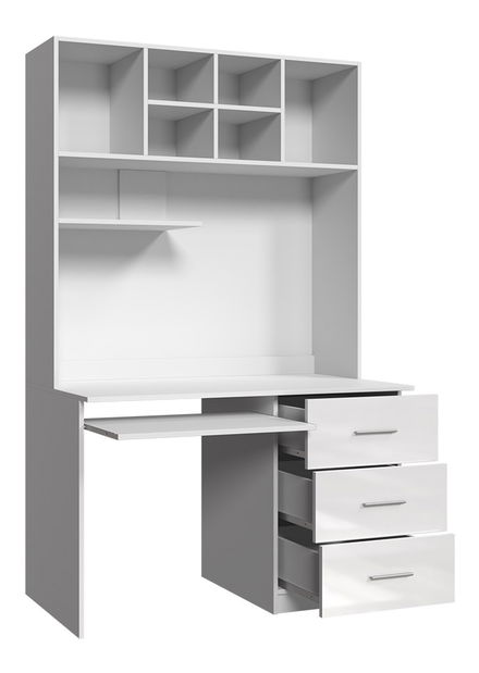 PC stolić Paralia PD03 (bijela + ružičasti sjaj)