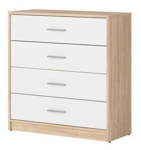 Komoda Nepo Plus 7 (hrast sonoma + bijela) 