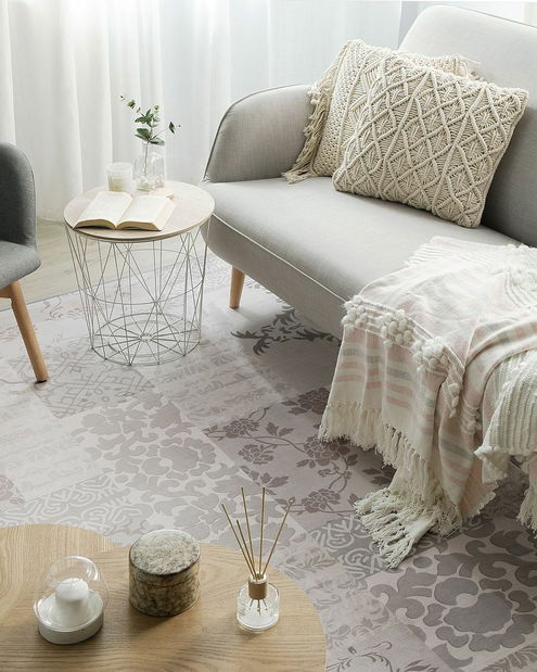 Koberec 200 cm Barrow (svetlosivá)