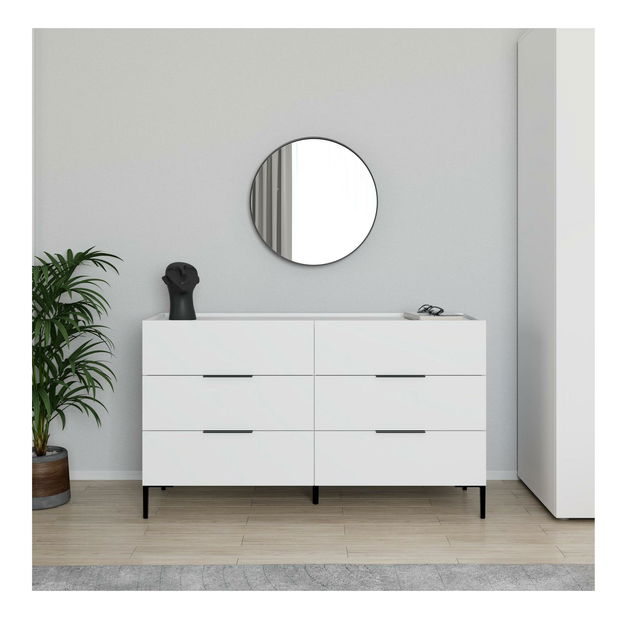 Komód Seraphina 6 (fehér) 