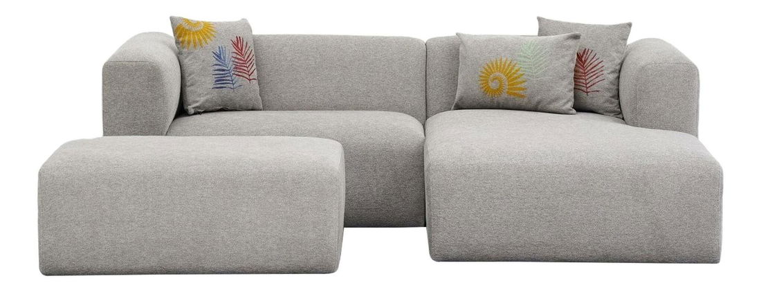 Sarok ülőgarnitúra Lillybeth (J) (világosszürke)