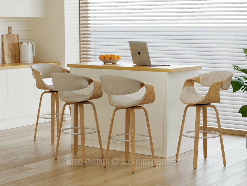 Barová stolička Bendover (béžová)