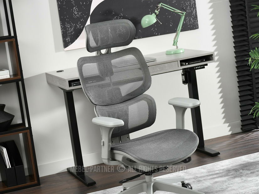 Fotoliu de birou Huio (gri)