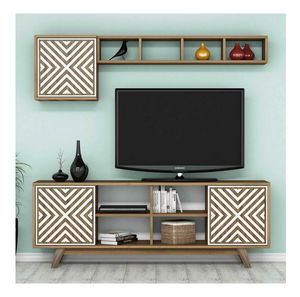 Set za dnevni boravak Ivonne (orah + bijela)