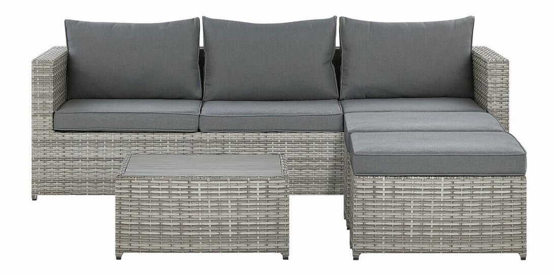 Set mobilier de grădină Sadalsud (gri) 