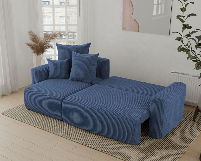 Rohová sedačka Denia (L) (tmavomodrá)