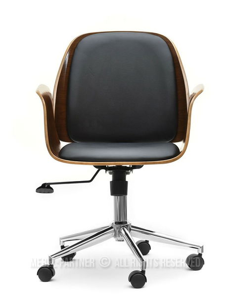 Scaun Enrique (nuc închis + crom)