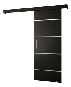 Klizna vrata 80 cm Slavdro 4 (crna mat)