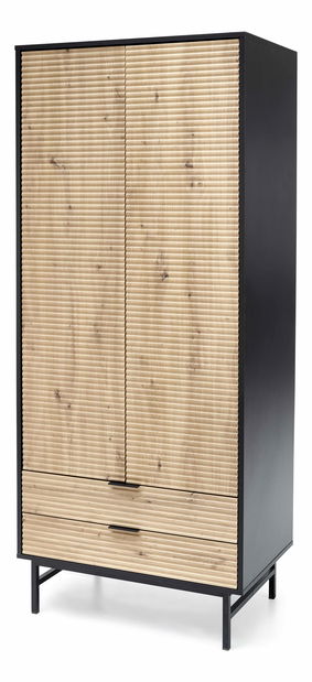 Dulap de haine 80 cm Melan (negru)