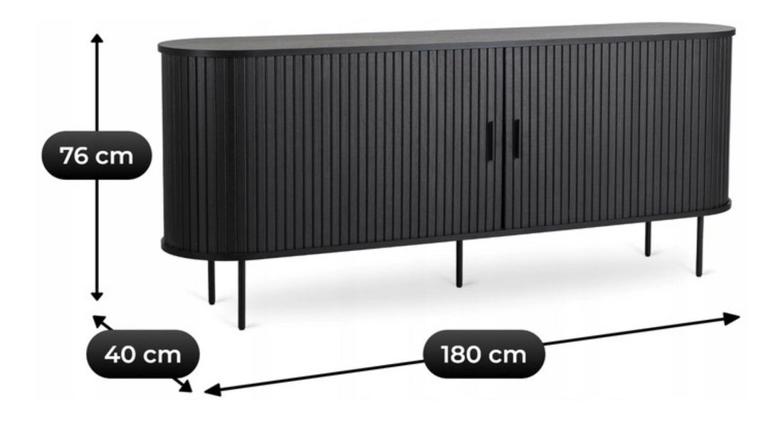 Dulap Trisha 180 (negru) 