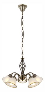 Klasični luster Odin 60208-5 (stari mesing + satinirana)