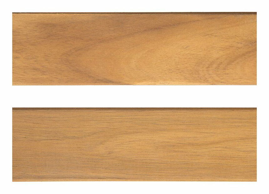 Záhradná lavica 120 cm VESTFOLD (drevo) (modrý podsedák)