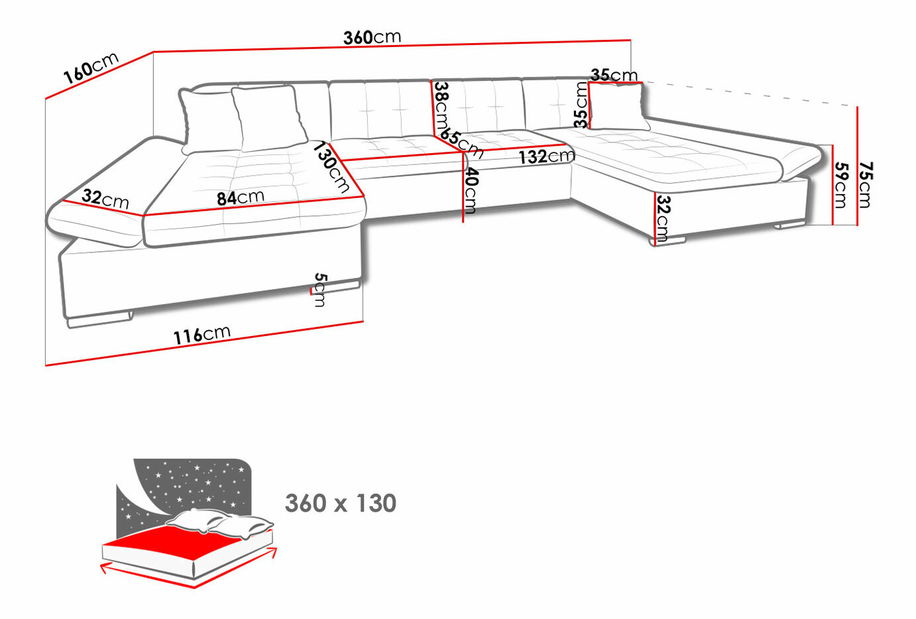 Sofa na razvlačenje Agnara (boss 14)